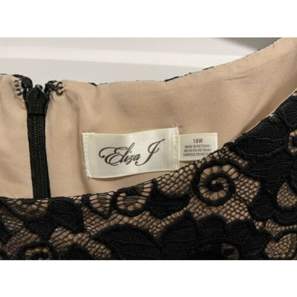 Eliza J Women's Lace Flounce Hem Dress - Picture 6 of 8